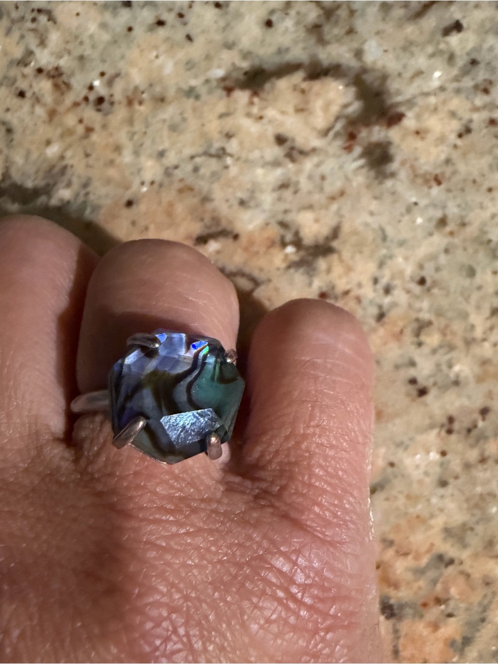 Kendra Scott Iridescent silver Ring
